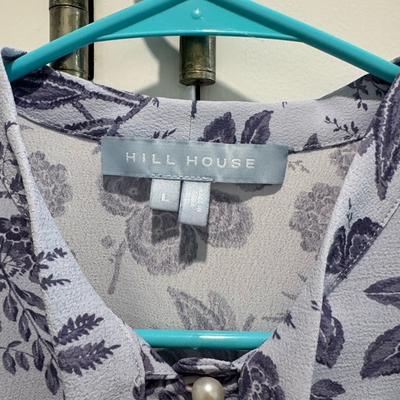 Hill House Talia Lilac Tonal Floral Crepe Dress - Picture 5 of 5